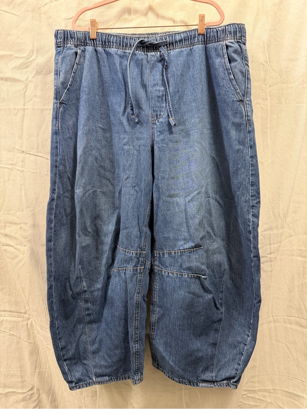 Old Navy Light Blue Drawstring Denim Jogger Jeans
